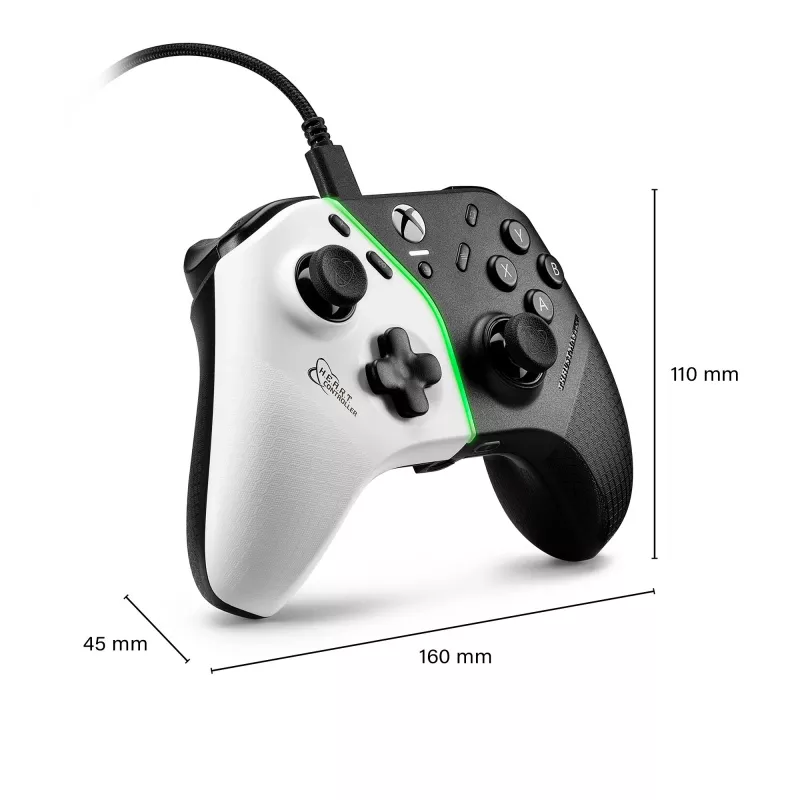 Thrustmaster H.E.A.R.T. Μαύρο, Λευκό USB Gamepad PC, Xbox One, Xbox One S, Xbox One X