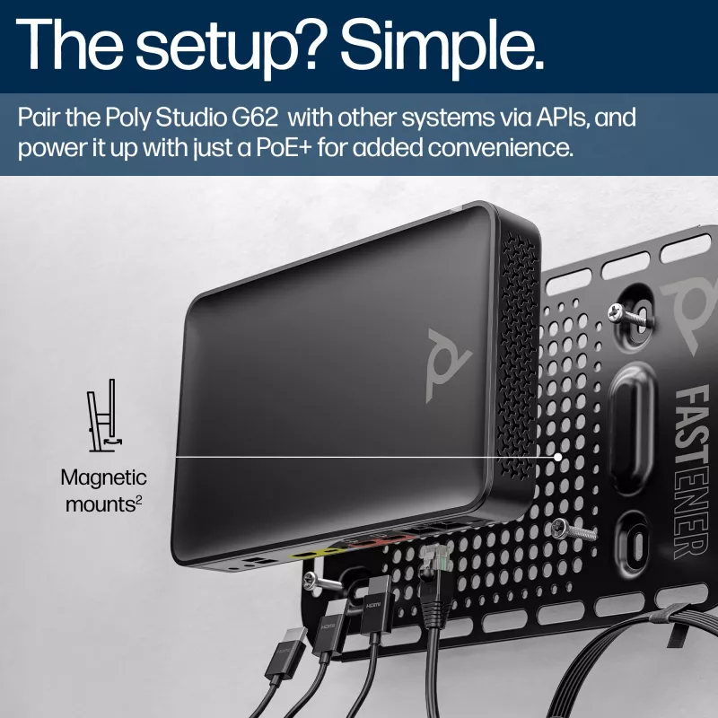 HP Poly Studio G62 Σύστημα βιντεοδιάσκεψης με κιτ πλακών τοποθέτησης