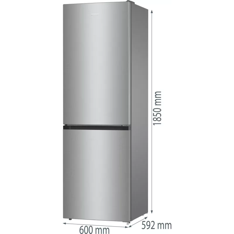 Gorenje NRK61CS2XL4 Ελεύθερης τοποθέτησης 300 L Γκρι