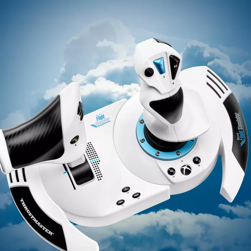 Joystick Thrustmaster T.Flight Hotas One Microsoft Flight Simulator Edition USB μαύρο λευκό