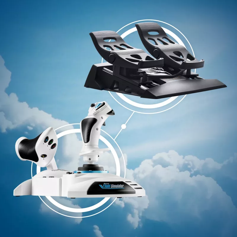 Joystick Thrustmaster T.Flight Hotas One Microsoft Flight Simulator Edition USB μαύρο λευκό
