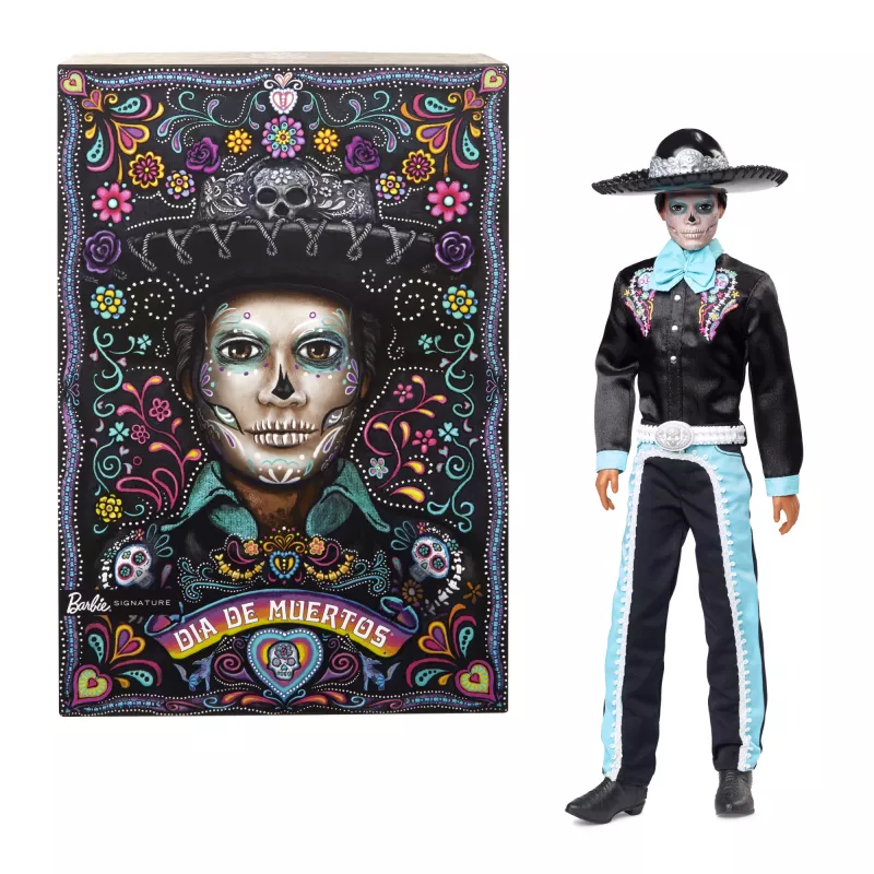 Κούκλα μόδας Mattel Barbie Ken Dia de Muertos Πολύχρωμο 3+