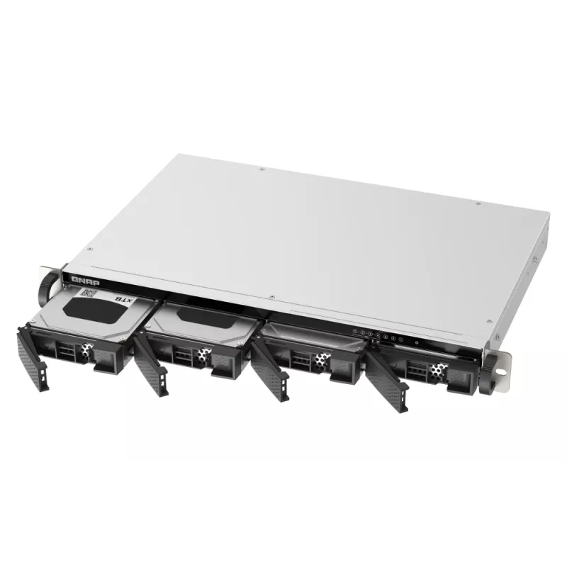 QNAP TS-433eU NAS Rack (1U) Cortex-A Cortex-A55 4 GB 0 TB QNAP Turbo System Μαύρο