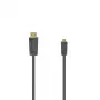 Hama 00205016 Καλώδιο HDMI 1,5 m HDMI Type-A (Standard) HDMI Type-D (Micro) Μαύρο