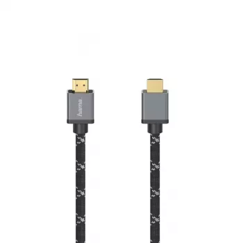 Hama 00205240 Καλώδιο HDMI 3 m HDMI Type-A (Standard) Μαύρο, Γκρι