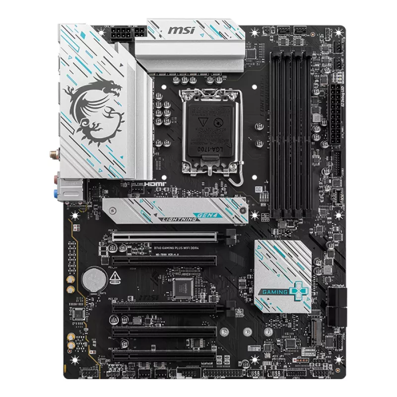 MSI B760 GAMING PLUS WIFI DDR4 Μητρική Intel B760 LGA 1700 ATX