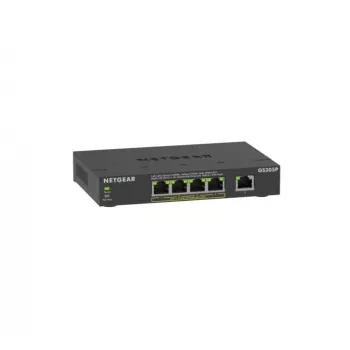 NETGEAR GS305Pv3 Unmanaged Gigabit Ethernet (10/100/1000) Power over Ethernet (PoE) Μαύρο