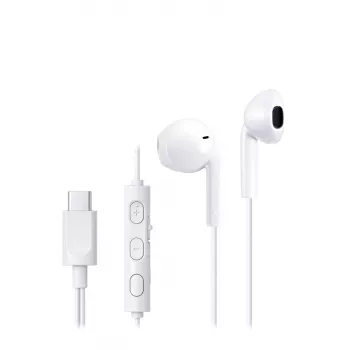JVC HA-FR17UC ενσύρματα ακουστικά ear-bud, USB-C, μικρόφωνο, driver 10,7 mm, 1,2 m, IPX2, λευκά
