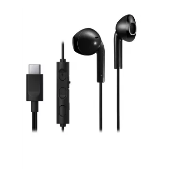 JVC HA-FR17UC ενσύρματα ακουστικά ear-bud, USB-C, μικρόφωνο, driver 10,7 mm, 1,2 m, IPX2, μαύρα