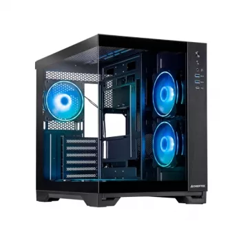 Chieftec Visio GM-30B-TG-OP μαύρο Tempered Glass x 2 Cube μαύρο