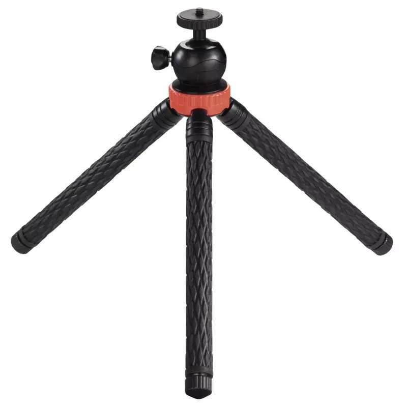 Hama Traveller Pro Τρίποδο Smartphone/Action-Camera 3 πόδια Μαύρο, Κόκκινο
