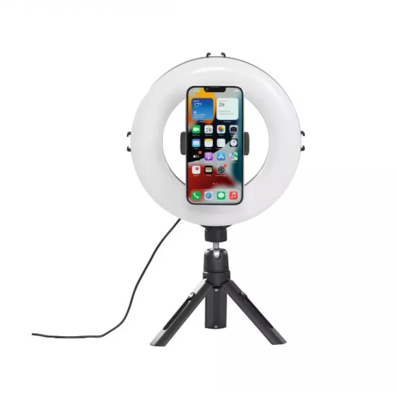 Hama SpotLight Smart 80 II φωτιστικό δακτύλιος LED, σετ για smartphone, με μίνι τρίποδο
