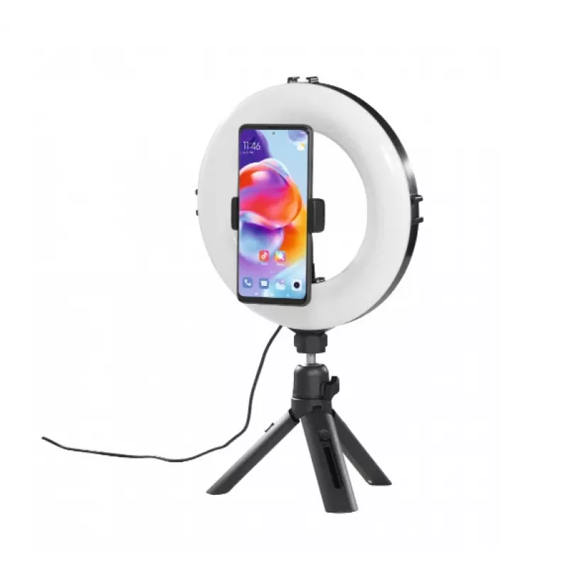 Hama SpotLight Smart 80 II φωτιστικό δακτύλιος LED, σετ για smartphone, με μίνι τρίποδο
