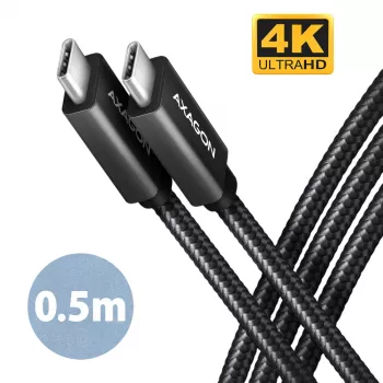 Axagon BUCM32-CM05AB SPEED+ Καλώδιο USB-C <> USB 20Gbps/100W 0,5 m