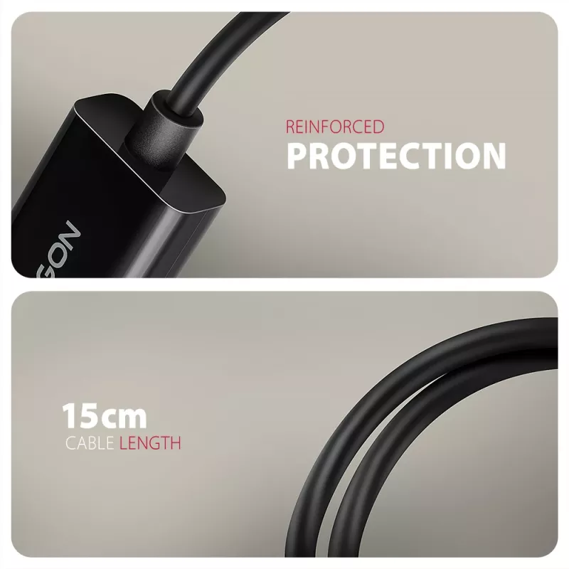 Προσαρμογέας Axagon RVD-HI20N DisplayPort -> HDMI 2.0b, 4K/60Hz