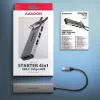 Hub Axagon HMC-H3A USB 5Gbps, 3x USB-A, HDMI 4k/30Hz, καλώδιο USB-C 15cm