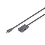 DIGITUS Ενεργό καλώδιο επέκτασης USB-C – 5G USB 3.2 Gen1 USB-C – USB-C (M/F) – 5m