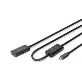DIGITUS Ενεργό καλώδιο επέκτασης USB-C - 5G USB 3.2 Gen1 USB-C - USB-C (M/F) - 10m