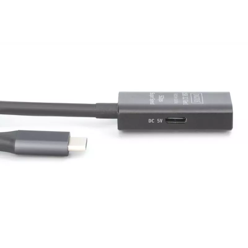 DIGITUS Ενεργό καλώδιο επέκτασης USB-C - 5G USB 3.2 Gen1 USB-C - USB-C (M/F) - 10m