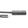 DIGITUS Ενεργό καλώδιο επέκτασης USB-C – 5G USB 3.2 Gen1 USB-C – USB-A (M/F) – 10 m