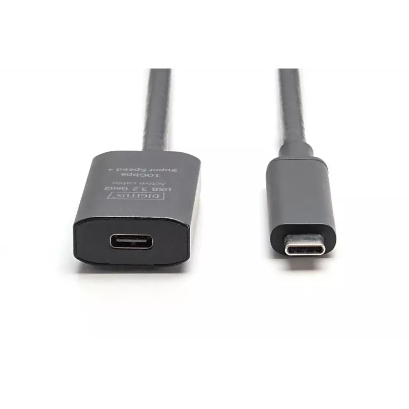 DIGITUS Ενεργό καλώδιο επέκτασης USB-C – 10G USB 3.2 Gen2 USB-C – USB-C (M/F) – 5 m