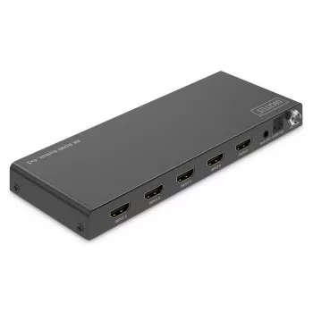 DIGITUS Διακόπτης HDMI 4x1 - 8K/60Hz (4:4:4), Toslink, Stereo, Έλεγχος EDID