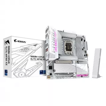 Μητρική GIGABYTE B860M AORUS ELITE WF6E ICE, Intel Core Ultra, LGA 1851, Micro ATX