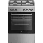 Beko FBE62130GXDN Κουζίνα Ελεύθερη Κουζίνα Ηλεκτρική Αέριο Μαύρη