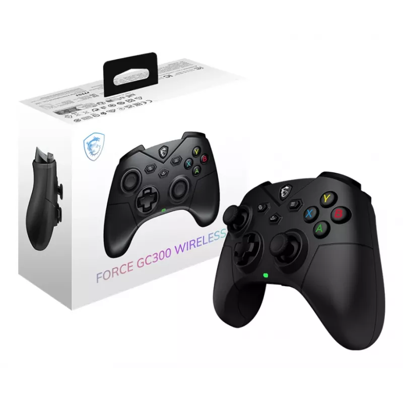MSI FORCE GC300 WIRELESS Μαύρο USB 2.0 Gamepad Αναλογικό PC