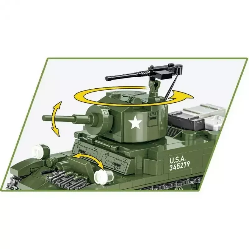 Σετ τουβλάκια Cobi Blocks M3 Stuart, 511 τεμάχια, συμβατό με άλλες μάρκες