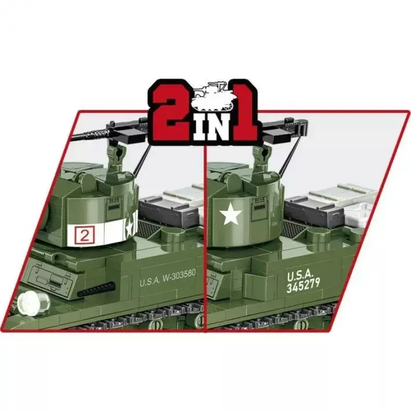 Σετ τουβλάκια Cobi Blocks M3 Stuart, 511 τεμάχια, συμβατό με άλλες μάρκες
