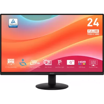 MSI Pro MP242L οθόνη υπολογιστή 60,5 cm (23,8 ίντσες) 1920 x 1080 pixel Full HD LCD μαύρο