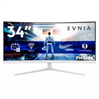 Philips Evnia 5000 34M2C5501A/00 οθόνη υπολογιστή 86,4 cm (34 ίντσες) 3440 x 1440 pixel Wide Quad HD LCD λευκό