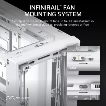 CORSAIR Mid-tower - θήκη Midi Frame 4000d λευκό