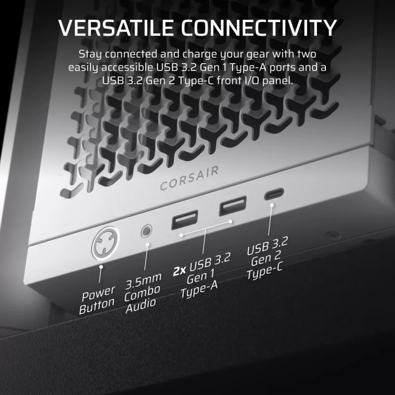 CORSAIR Mid-tower - θήκη Midi Frame 4000d λευκό