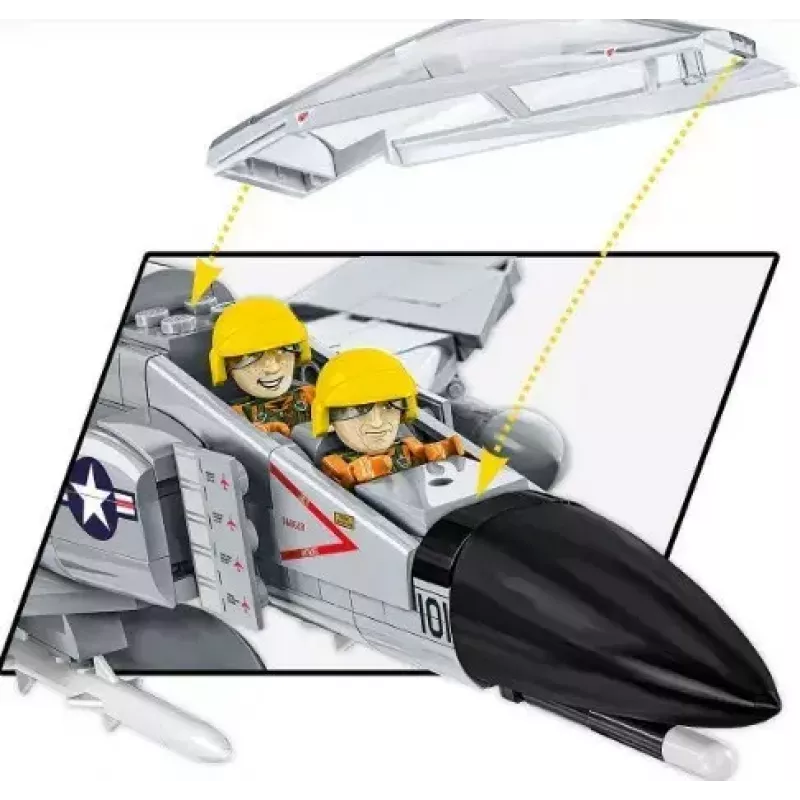 Cobi Blocks Armed Force F-4 Phantom II μοντέλο, σετ κατασκευής 703 τεμαχίων