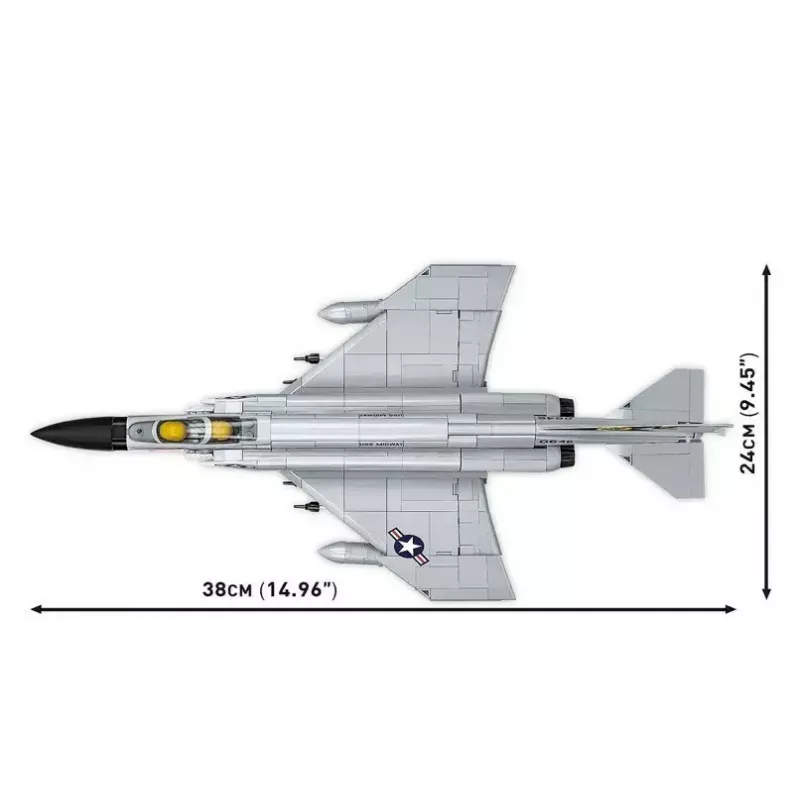 Cobi Blocks Armed Force F-4 Phantom II μοντέλο, σετ κατασκευής 703 τεμαχίων
