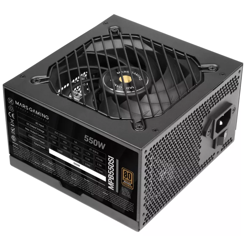 Mars Gaming MPB550SI Τροφοδοτικό 550 W 24-pin ATX ATX μαύρο