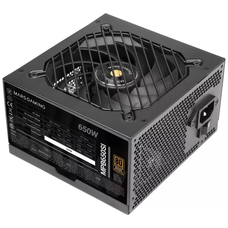 Mars Gaming MPB650SI Τροφοδοτικό 650 W 24-Pin ATX ATX μαύρο