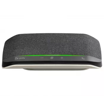 HP Poly Sync 10 USB-A USB-C Speakerphone, PC, ασημί, 0.715 m, IP64, Windows 10, Windows 11, MacOS