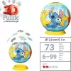 3D Παζλ μπάλα Ravensburger Disney Stitch 73 pcs