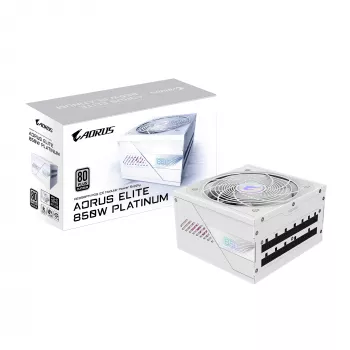 Τροφοδοτικό GIGABYTE AORUS ELITE P850W 850W ATX 80 PLUS Platinum πλήρως modular λευκό ανεμιστήρας 120mm