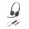 HP Poly Blackwire 3225 Στερεοφωνικό USB-C Headset +βύσμα 3,5 mm +USB-C/A αντάπτορας (Bulk)
