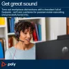 HP Poly Blackwire 5210 Μονοφωνικό Headset USB-C + Βύσμα 3.5mm + Προσαρμογέας USB-C/A