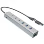 i-tec USB-C/USB-A Μεταλλικό HUB φόρτισης 7 θυρών (3x USB-C, 4x USB-A)