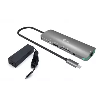 i-tec USB-C Μεταλλικό Nano Docking Station 4K HDMI LAN με Power Delivery 100 W + Καθολικός φορτιστής 100 W