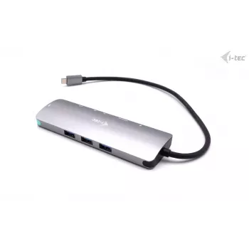 i-tec USB-C Μεταλλικό Nano Docking Station 4K HDMI LAN με Power Delivery 100 W + Καθολικός φορτιστής 100 W