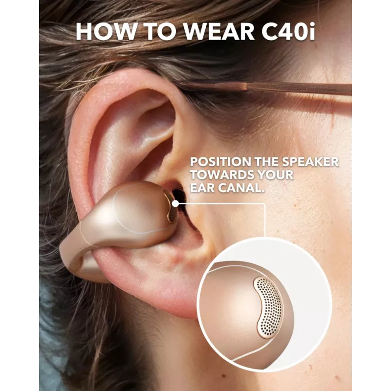 Anker Soundcore C40i ασύρματα ακουστικά open-ear, Desert Bronze