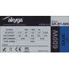 Akyga Basic AK-B1-600 ATX τροφοδοτικό 600 W, ανεμιστήρας 120 mm, παθητικό PFC, γκρι