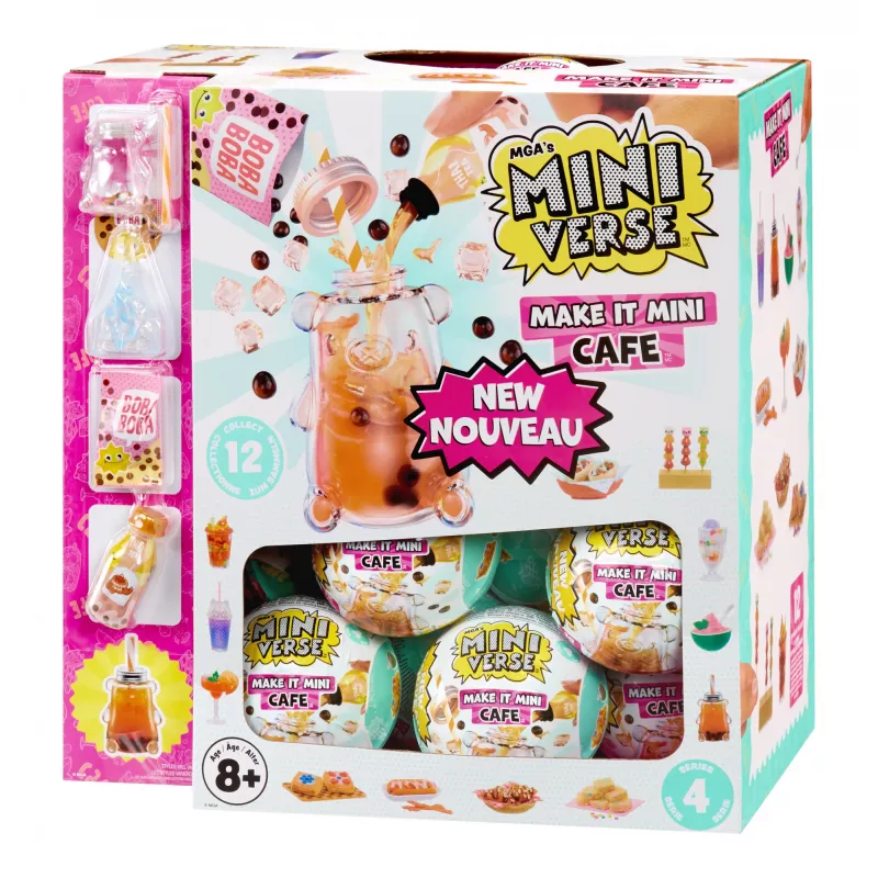 Miniverse Make It Mini Foods: Cafe σε PDQ Series 4, 8 ετών, Πολύχρωμο, Πλαστικό